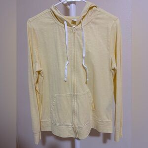 Old Navy Pale Yellow Zip-Up Hoodie